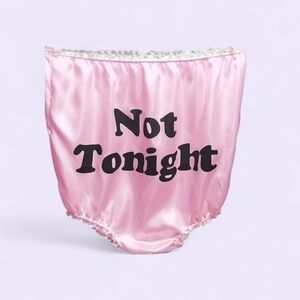 Fun Prank'Not Tonight' Oversized High-Waist Briefs